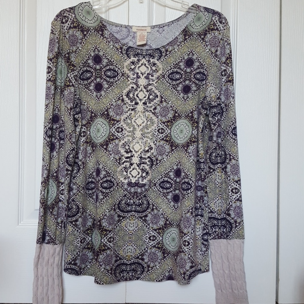 Sundance Embroidered Long Sleeve Top